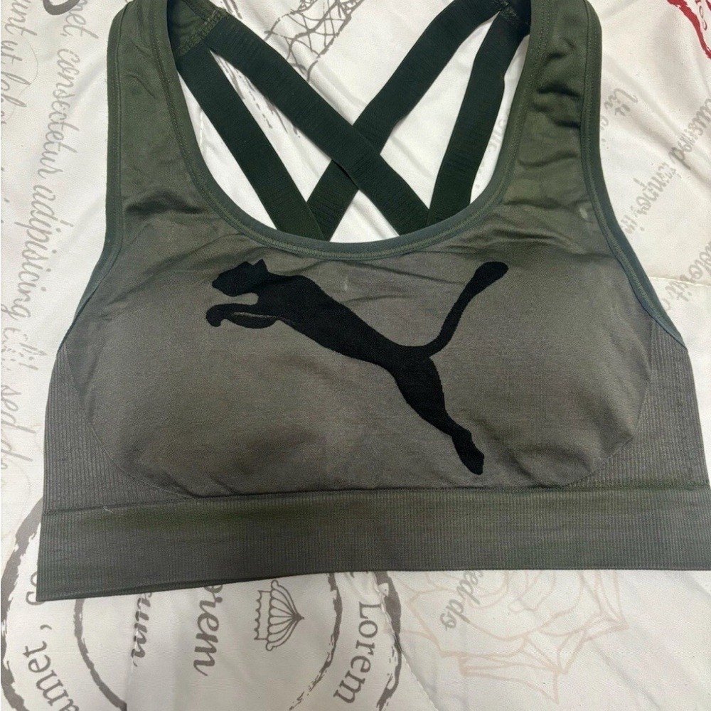Puma Green Sports Bra Intimates & Sleepwear